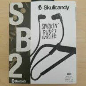 BRAND NEW Skullcandy Smokin' Buds 2 Wireless Earbuds with In-Line Mic & Remote